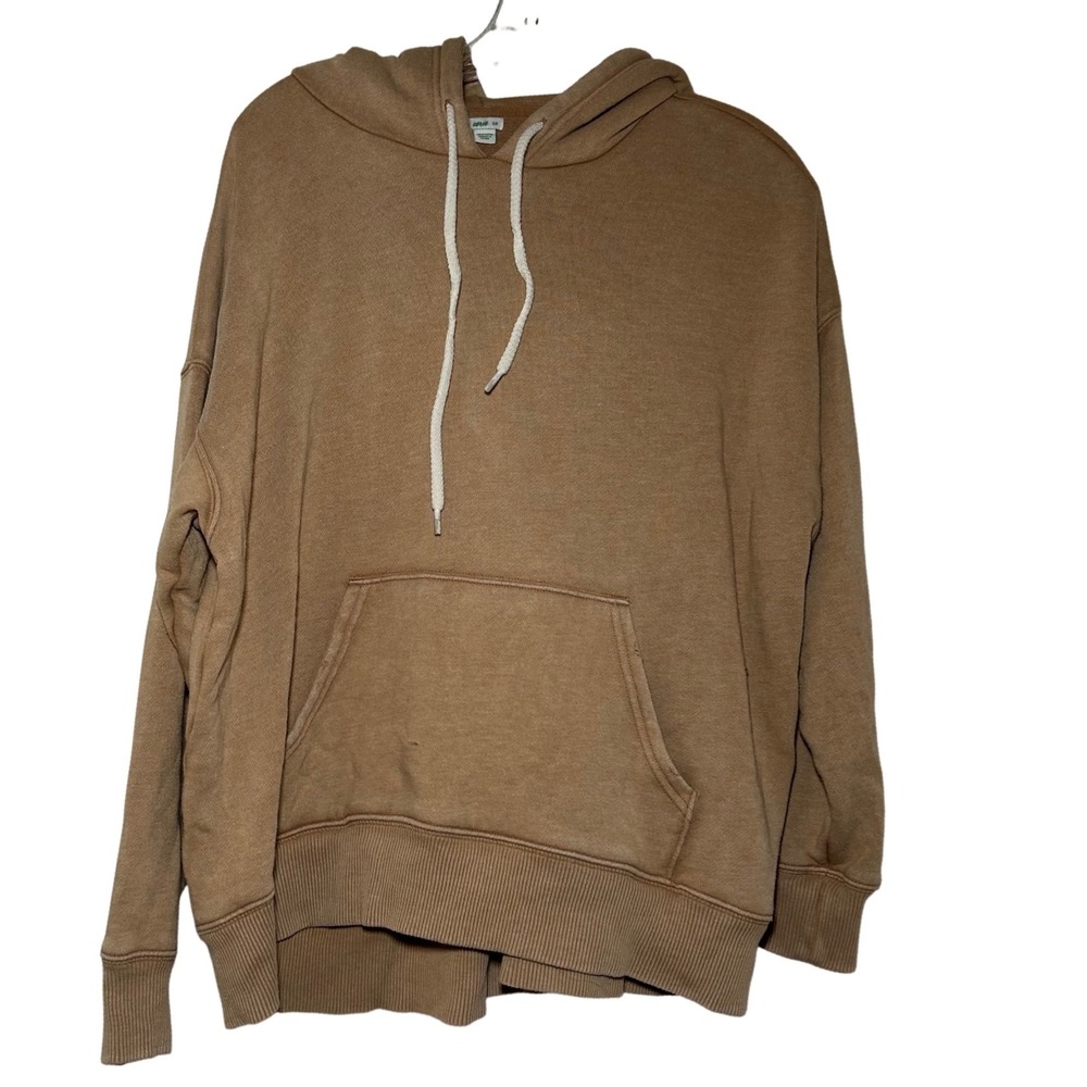 Aerie Womens Oversized Pullover Hoodie Camel Tan Brown Small Sweatshirt lounge